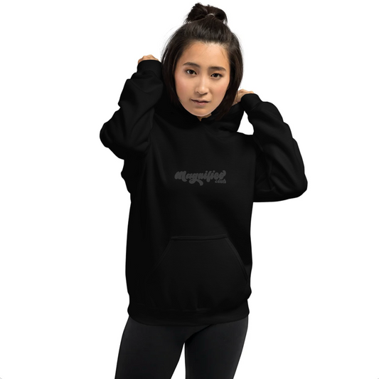 SUDADERA CON CAPUCHA TOTAL BLACK