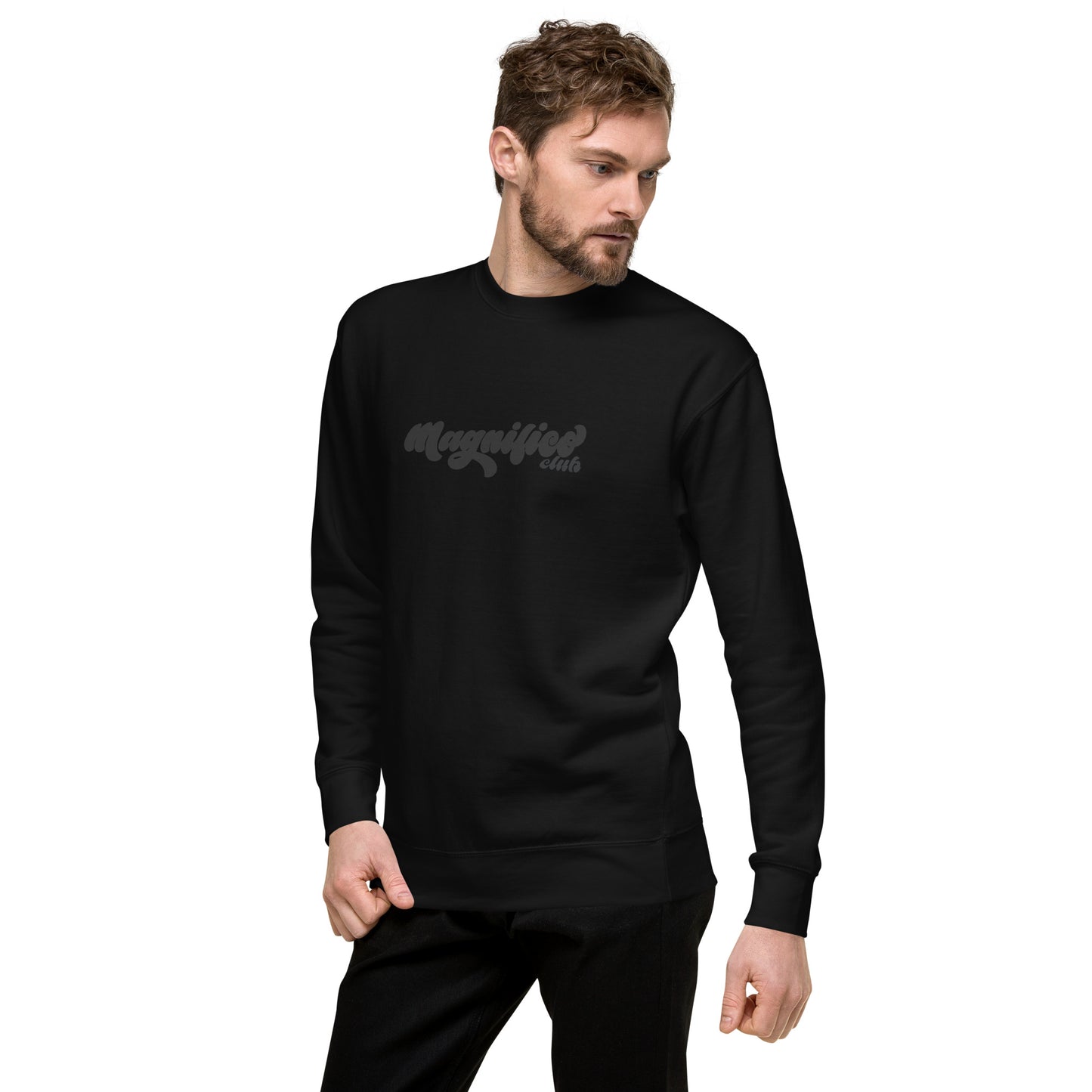 SUDADERA SIN CAPUCHA TOTAL BLACK